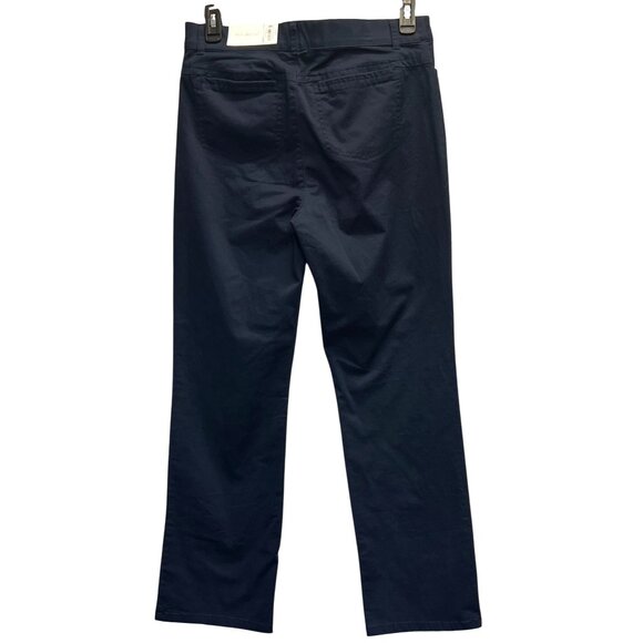 Croft & Barrow Womens Secretly Slimming Comfort Waist Pants Size 12 Deep Navy - Picture 2 of 5